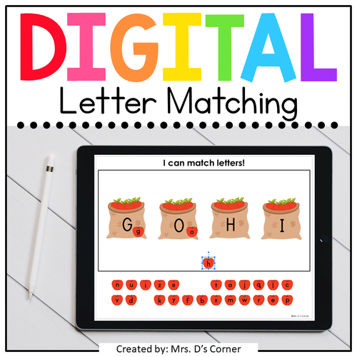 Apple Alphabet Letters Digital Activity | Distance Learning