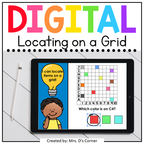 Locating Items on a Grid Digital Activity | Distance Learning