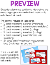 Load image into Gallery viewer, Measuring in Standard and Metric Units Task Cards | Centers for Special Ed