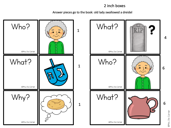 Old Lady Swallowed a Dreidel Book Companion [4 different activities!]