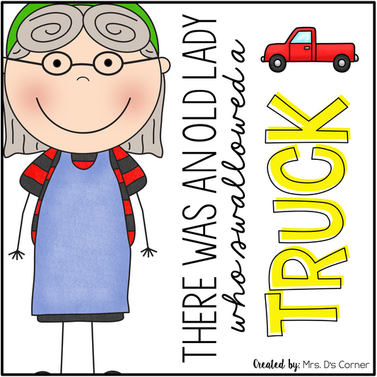 Old Lady Swallowed a Truck Book Companion [4 different activities!]