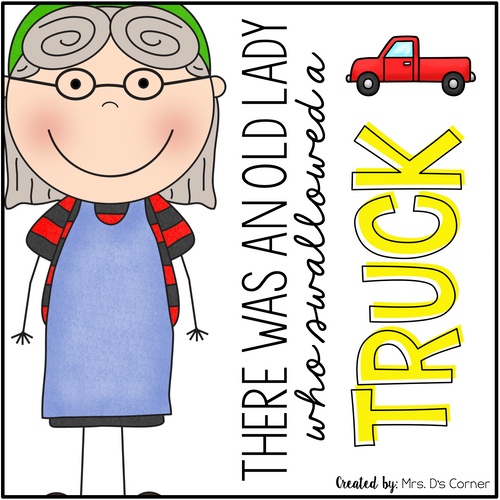 Old Lady Swallowed a Truck Book Companion [4 different activities!]