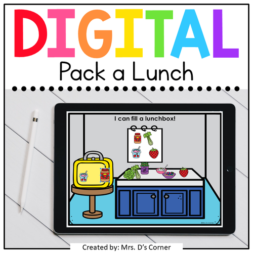 Packing a Lunch for School Digital Activity | Distance Learning