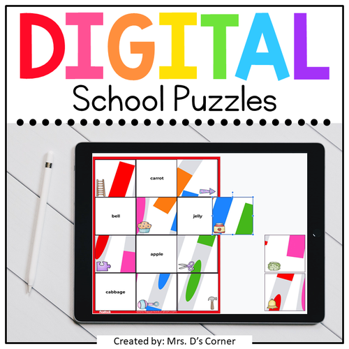 Back to School Secret Puzzles Digital Activity | Distance Learning