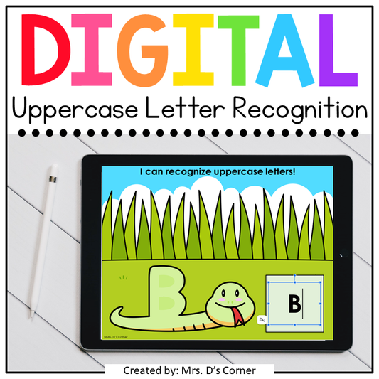 Recognize Uppercase Letters Digital Activity | Distance Learning