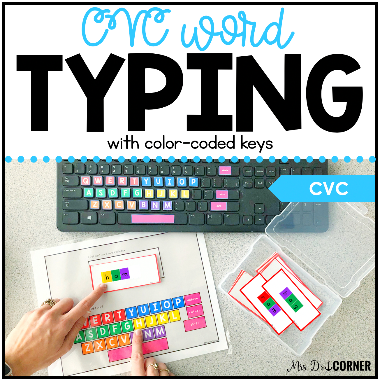 CVC Word Keyboarding | Sight Word Activities | Typing Practice