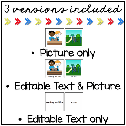 Editable First Then Visual Schedule Boards [with 88 pictures!]