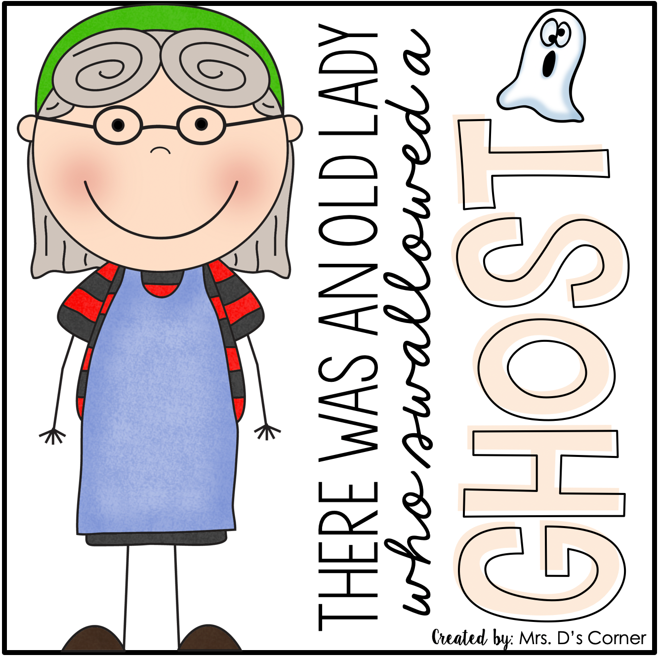 Old Lady Swallowed a Ghost Book Companion [4 different activities!]