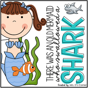 Old Mermaid Swallowed a Shark Book Companion [4 different activities!]