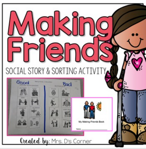 How to Make Friends Social Skill Practice and Sorting Activity