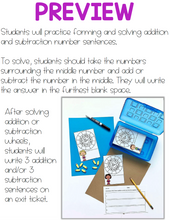 Load image into Gallery viewer, Addition and Subtraction Math Task Cards | Math Center