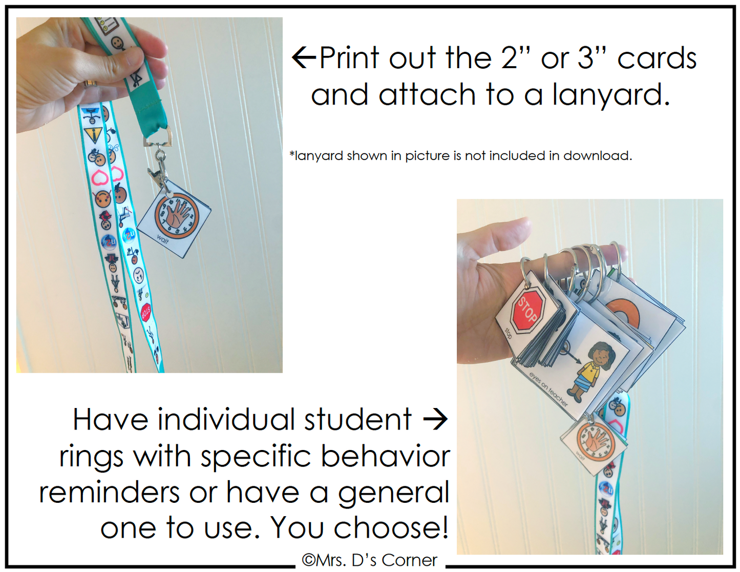 Behavior Ring Visuals | Behavior Lanyard Visuals (55 images included)