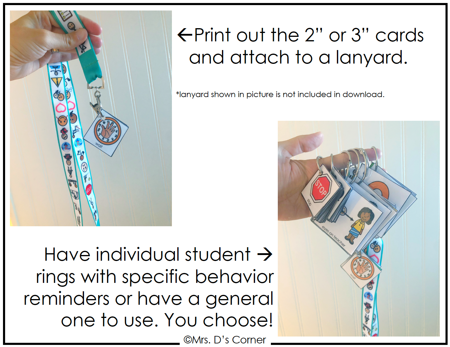 Check out our new lanyard visuals. Visuals are incredibly important as they  support the processing of information and provide a visual cu