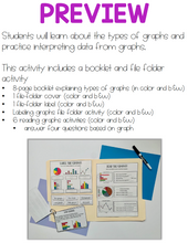 Load image into Gallery viewer, Types of Graphs File Folders | File Folders for Special Education