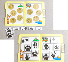 Load image into Gallery viewer, Animal Tracks File Folders ( 2 sets ) | File Folders for Special Education
