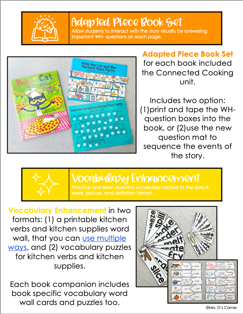 Connected Cooking Carrots | Interactive Read Aloud, Visual Recipe + More!