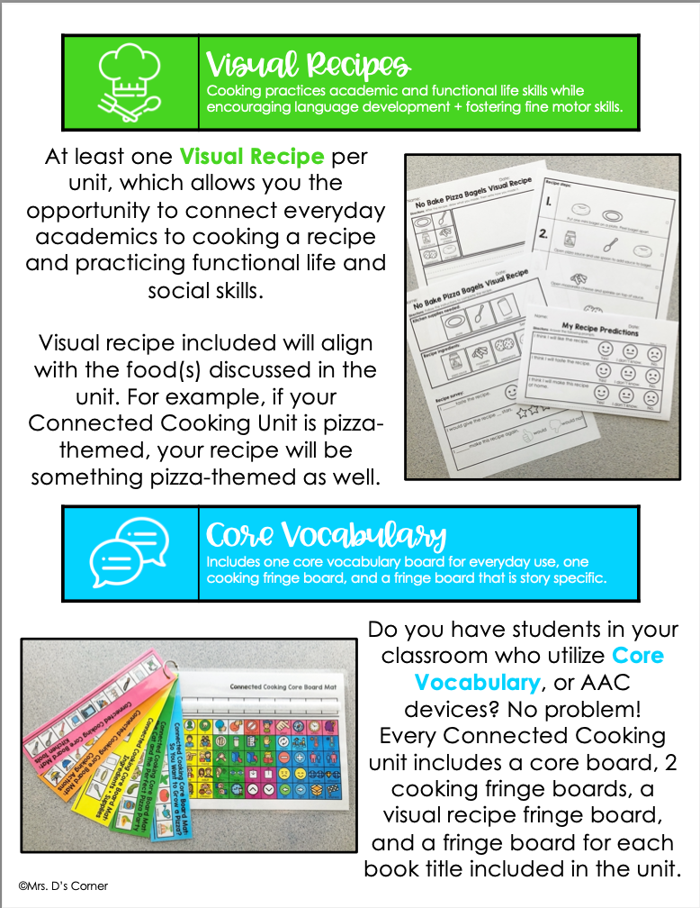 Connected Cooking Carrots | Interactive Read Aloud, Visual Recipe + More!