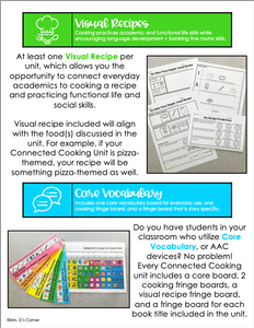 Connected Cooking Carrots | Interactive Read Aloud, Visual Recipe + More!
