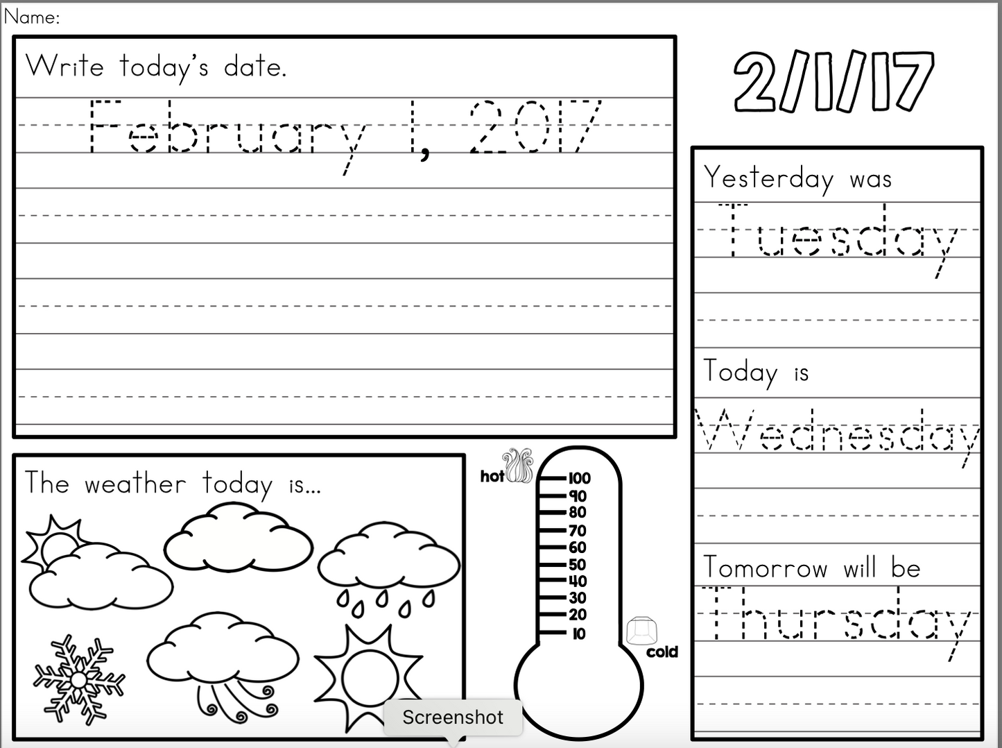 Editable Calendar Writing Workbook ( USE IT ALL YEAR! )