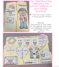 Load image into Gallery viewer, Valentine&#39;s Day Lapbook { with 11 foldables! } V-Day Research Lapbook
