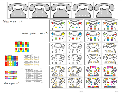 Telephone Pattern Mats ( Leveled and Differentiated! )