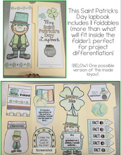 Load image into Gallery viewer, St. Patrick&#39;s Day Lapbook { with 11 foldables! } Saint Patrick&#39;s Day Lapbook