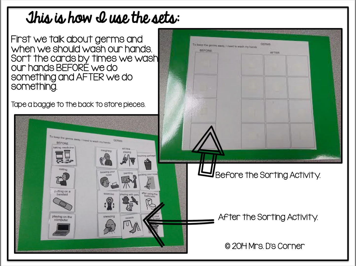 Social Skills Sorting - Germs and How to Wash Your Hands