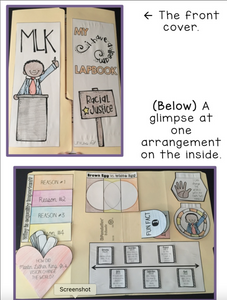 Martin Luther King Jr. Lapbook { 8 foldables included! }