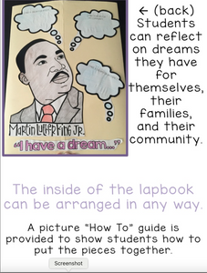Martin Luther King Jr. Lapbook { 8 foldables included! }