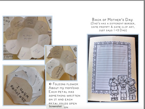 Mother's Day Lapbook { 9 Foldables - 2 versions included }