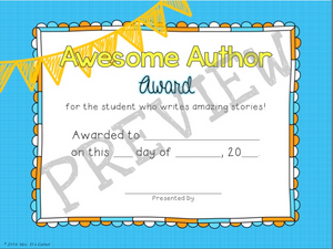 End of the Year Award Certificates - 35 EDITABLE Certificates {Color & B/W}