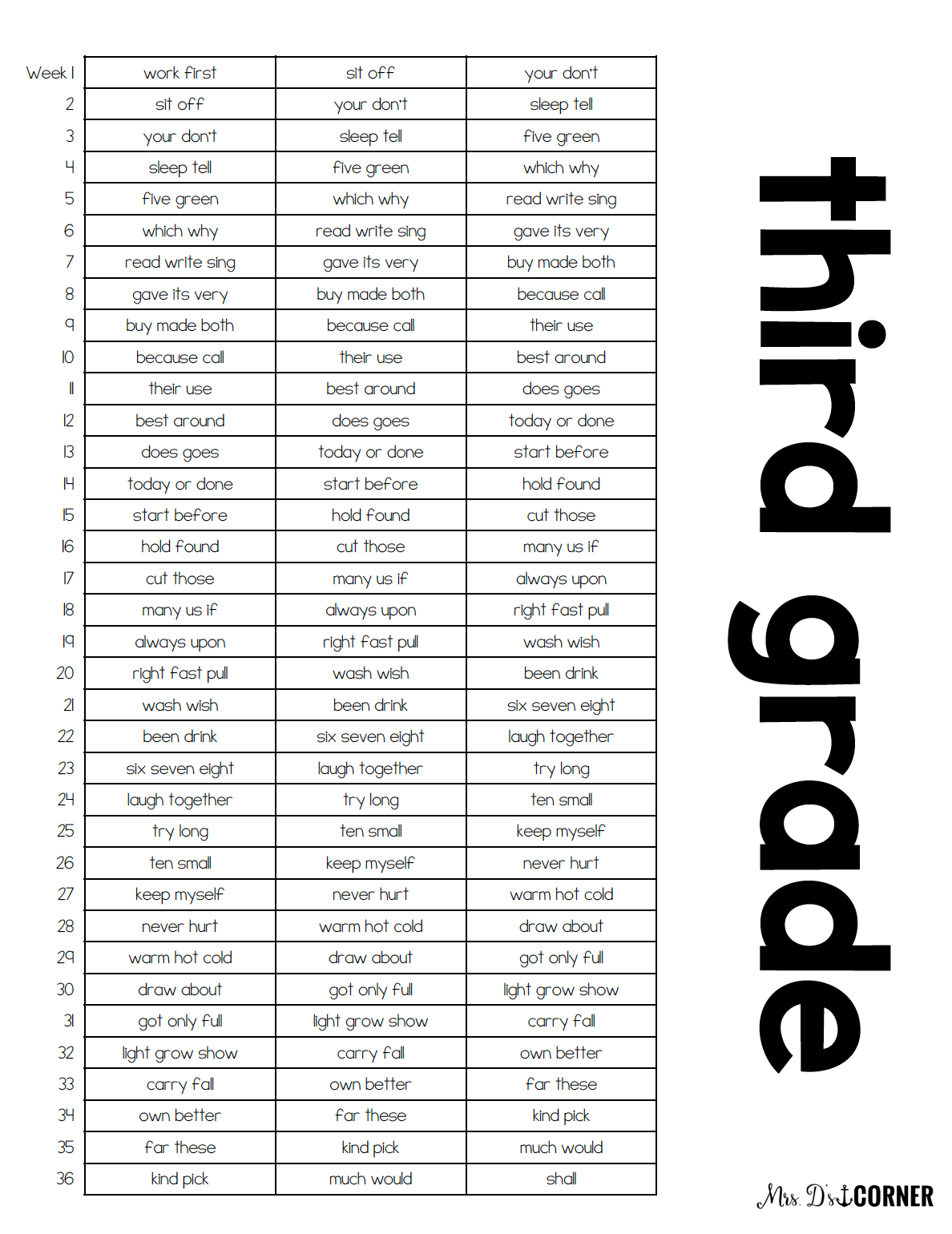 File Folder Spelling for K-3 {1,200+ sight words included!}