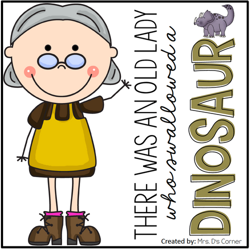 Old Lady Swallowed a Dinosaur Book Companion [4 different activities!]