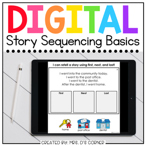 Sequencing a Story Digital Basics for Special Ed | Distance Learning