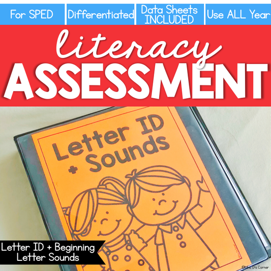 Letter ID + Beginning Letter Sound Assessment - Literacy Reading Assessment