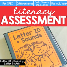 Load image into Gallery viewer, Letter ID + Beginning Letter Sound Assessment - Literacy Reading Assessment