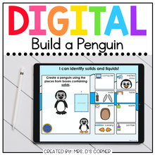 Load image into Gallery viewer, Build a Penguin Solids and Liquids Digital Activity | Distance Learning