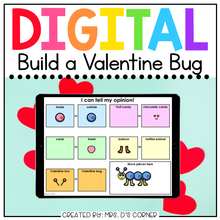 Load image into Gallery viewer, Valentine Build a Bug Digital Activity | Distance Learning