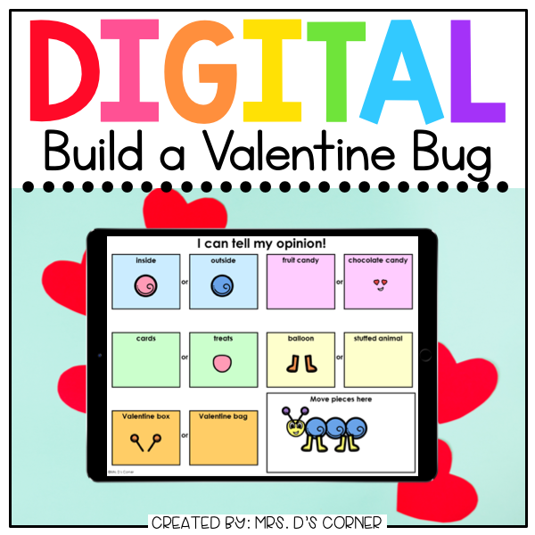 Valentine Build a Bug Digital Activity | Distance Learning