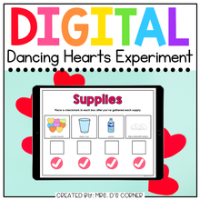 Load image into Gallery viewer, Valentine Dancing Hearts Digital Experiment | Distance Learning
