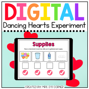 Valentine Dancing Hearts Digital Experiment | Distance Learning