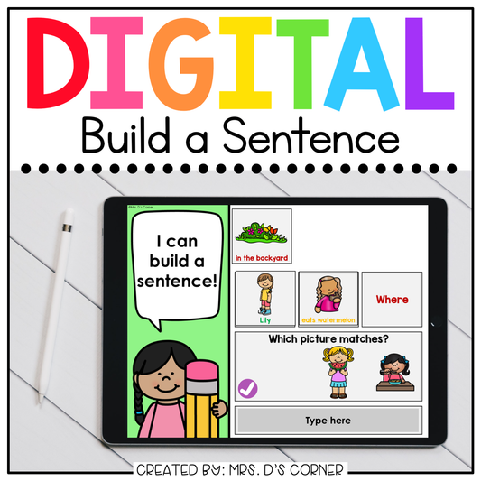 Build a Sentence End of Year Digital Activity | Distance Learning