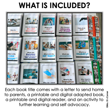 BUNDLE | Student IEP Advocacy Books + Activities [15 total titles!]