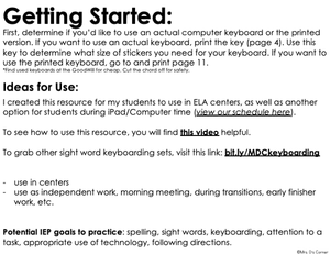 CVCe Word Keyboarding | Sight Word Activities | Typing Practice