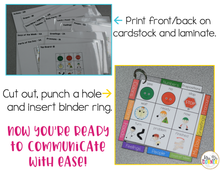 Load image into Gallery viewer, Core Vocabulary Binder Ring | Core Board Binder Ring AAC