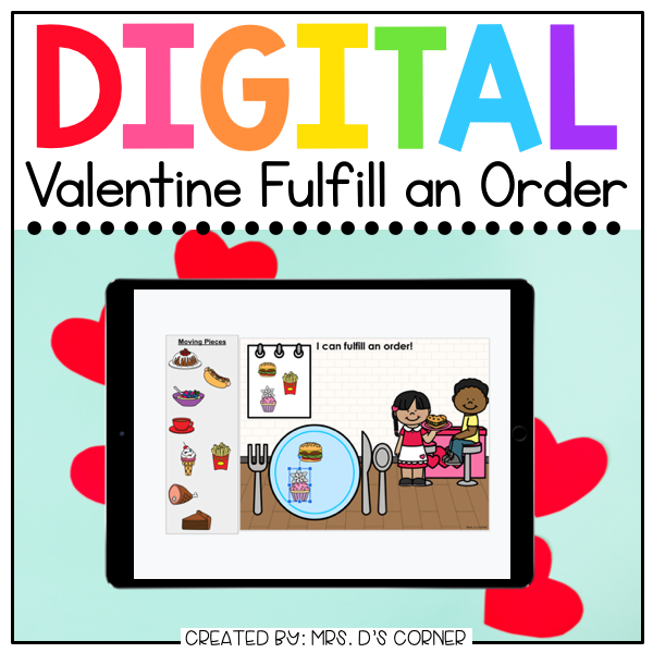 Valentine Fulfill an Order Digital Activity | Distance Learning