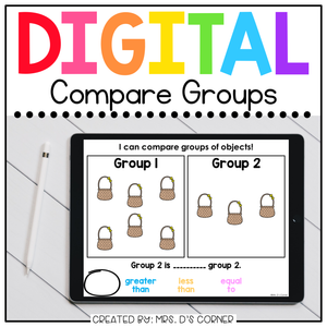 Easter Comparing Groups Digital Activity | Distance Learning