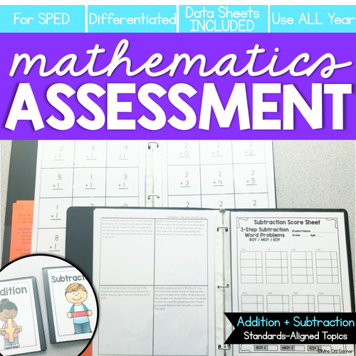 Addition and Subtraction Math Assessments