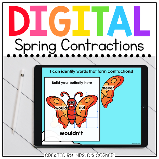 Spring Contractions Digital Activity | Distance Learning