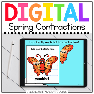 Spring Contractions Digital Activity | Distance Learning